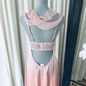 La Perla Slip Dress embroidered tulle Size 2